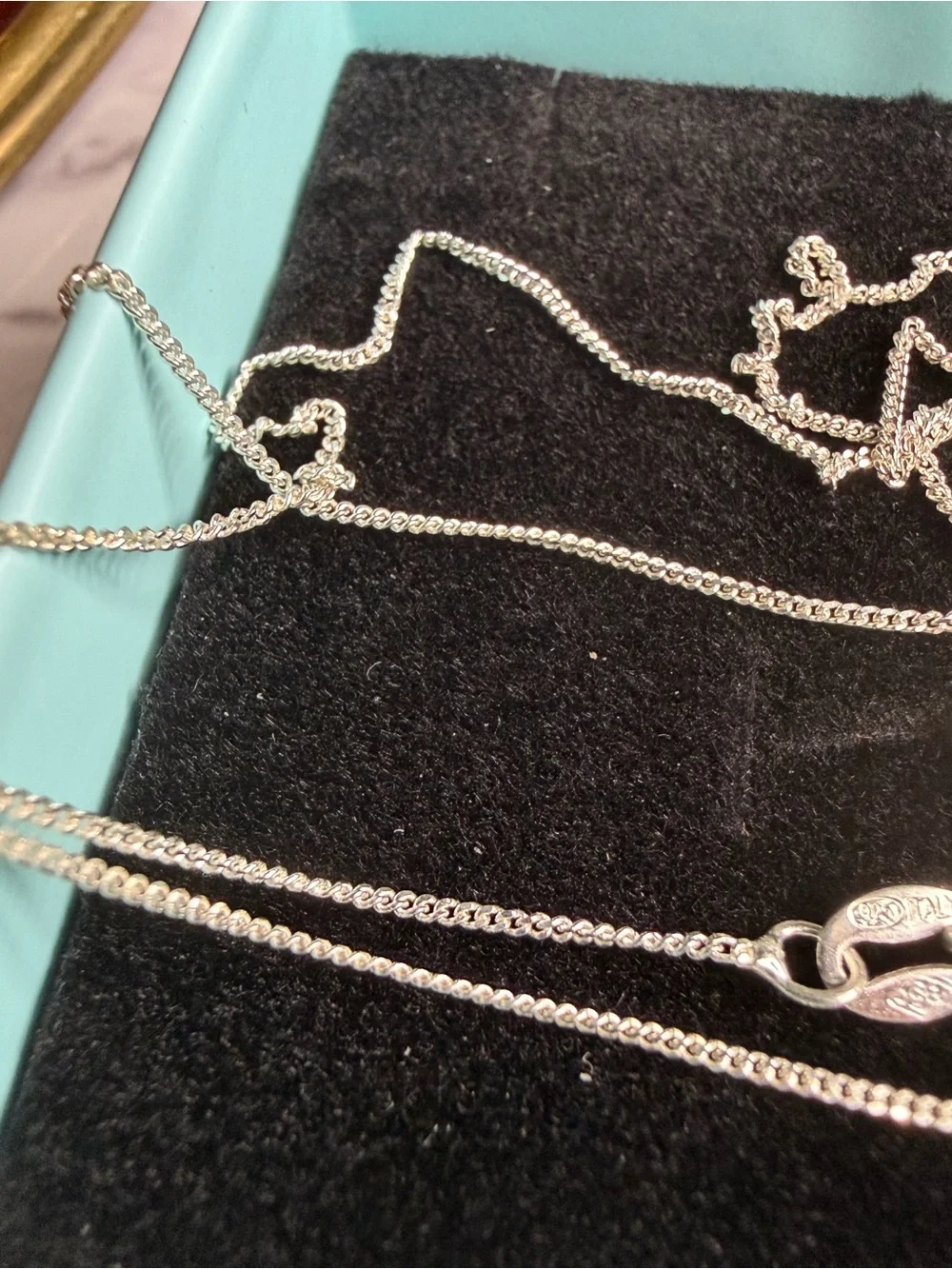 925 Sterling Silver Cross Necklace with Curb Chain